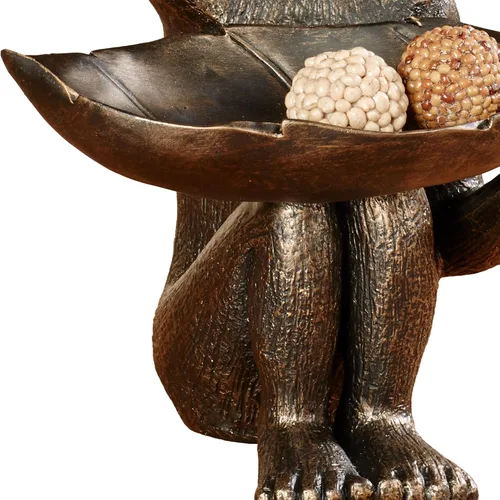 Miniatura 5 de Touch of Class Escultura de mesa de chimpancé inocente bronce