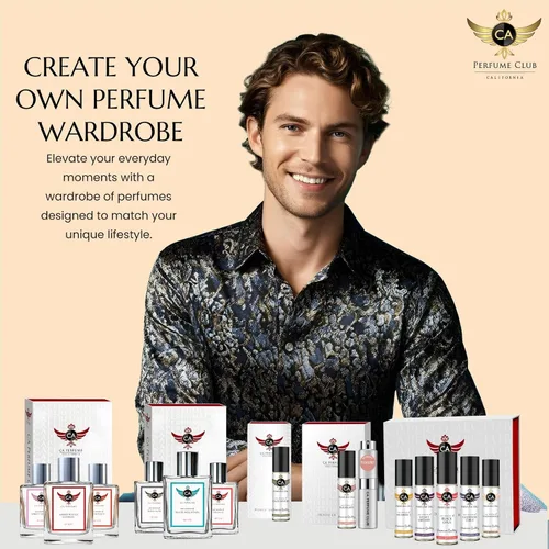 Miniatura 8 de CA Perfume Duo Impression of Invincible Aqua - Juego de capas de perfume para hombre, colonia de larga duración, tamaño de viaje, EDP + botella