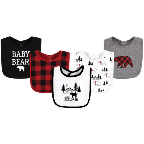 Miniatura 50 de Hudson - Babero unisex de algodón para bebé, baberos de algodón, talla única , Cactus rosa