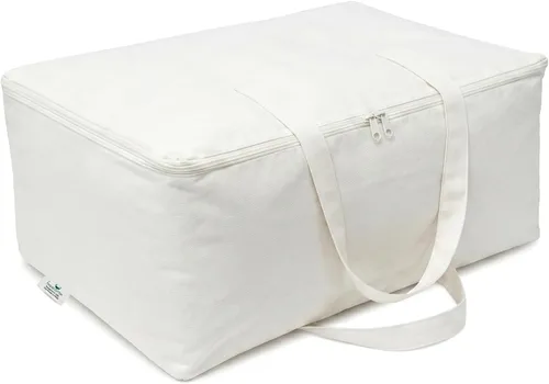 Miniatura 9 de Bolsa de almacenamiento para mantas y edredones con asas para edredones, mantas, ropa de cama y prendas de vestir Bolsa organizadora transpirable