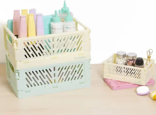 Miniatura 6 de Craftelier - Caja para organización y almacenamiento de álbumes de recortes y otros materiales de artesanía Diseño plegable y apilable
