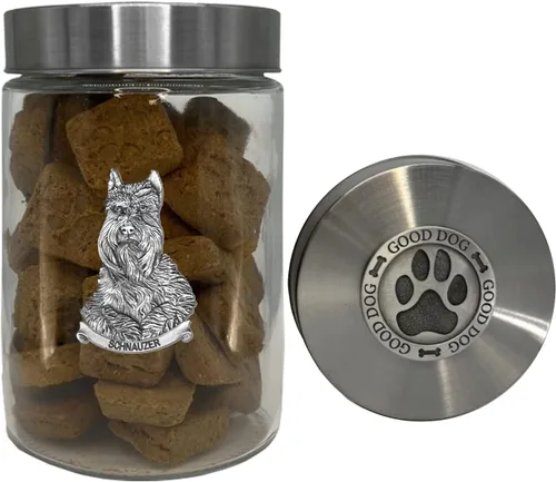 Miniatura 36 de Heritage Pewter Basset Hound Good Dog Treat Jar – Tarro de golosinas de 34 onzas con tapa hermética a rosca Regalo para propietarios de Basset