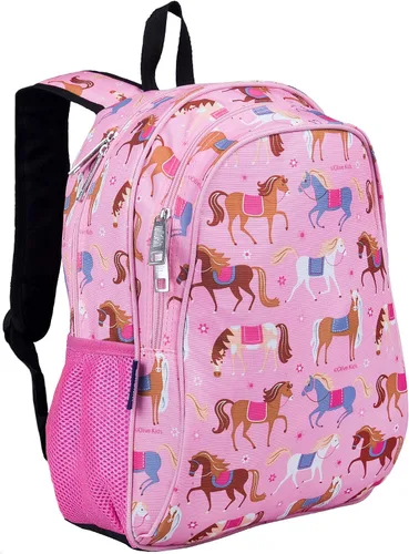 Wildkin Mochila infantil de 15 pulgadas para niños y niñas, mochila de poliéster de 600 denier para niños