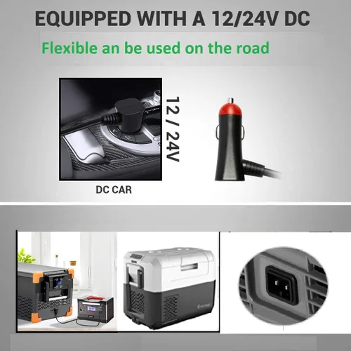 Miniatura 6 de Cable de alimentación de CC para refrigerador de 12 V de 12 V, repuesto para refrigerador de automóvil Alicool, AR, Ausranv, refrigerador portátil