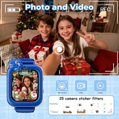 Miniatura 3 de Reloj inteligente para niños, con 36 juegos, alarma, pantalla táctil, cámara de video, música, podómetro, linterna, audio, juguetes educativos