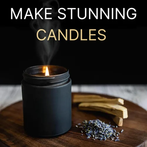 Miniatura 4 de Tarros de 8 onzas – Tarros de velas vacíos para hacer velas – Tarro de vela a granel – Tapas de tarros de vela de vidrio – Recipientes de velas