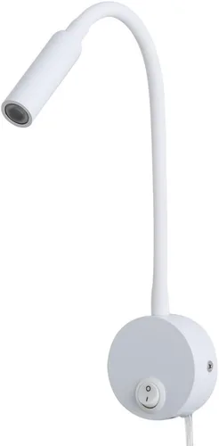 Miniatura 13 de Lámpara de lectura de pared, apliques de luz LED, 3 W, blanco cálido, 3000 K, enchufe para lectura de libros (2 unidades, cable de 3000 K)