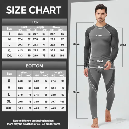 Miniatura 6 de UNIQUEBELLA - Ropa interior térmica para hombre con calzoncillos largos y forro polar de secado rápido y capa de base térmica