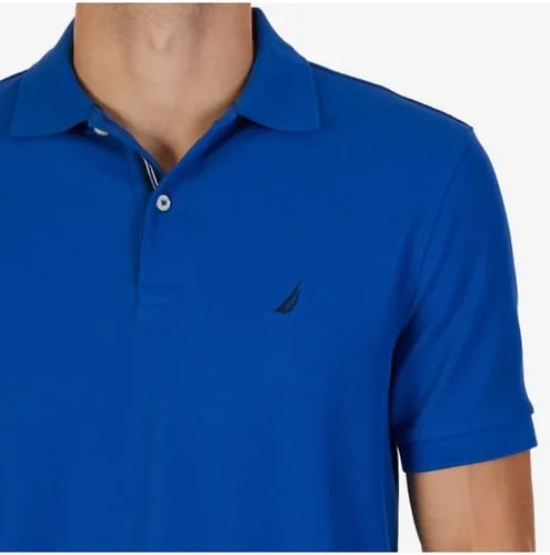 Miniatura 5 de Nautica playera polo clásica de mangas cortas, color sólido, para hombre