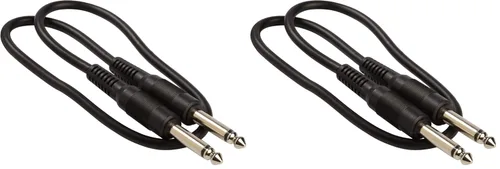 Miniatura 7 de Shure WA303 Cable de guitarra estándar de 2 pies con conector de 1/4 en cada extremo