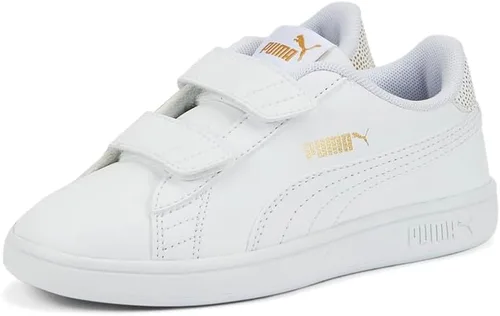 Miniatura 2 de PUMA - Zapatos preescolares Smash V2 Metallics V, Blanco