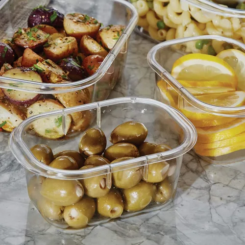 Miniatura 4 de Rubbermaid Brilliance - Juego de 5 contenedores de almacenamiento de alimentos (10 piezas), sin bisfenol A, a prueba de fugas, transparentes