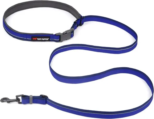 Miniatura 5 de Correa de perro Tuff Pupper con manos libres de longitud ajustable Ligera para correr, trotar, caminar Cinturón acolchado (61-127 cm) Se