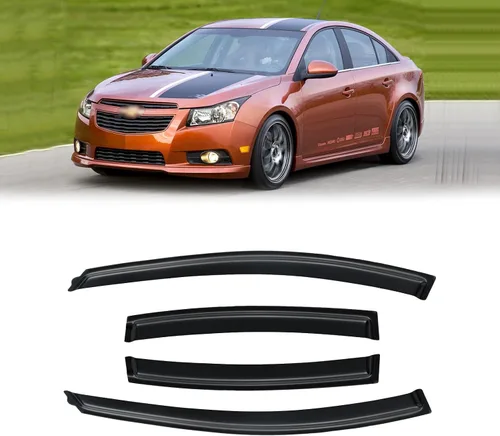 Miniatura 118 de Visera de ventana para Honda Civic 2022-2025, protectores de lluvia de canal exterior, escudos, deflector de ventilación, sombra, viento, humo