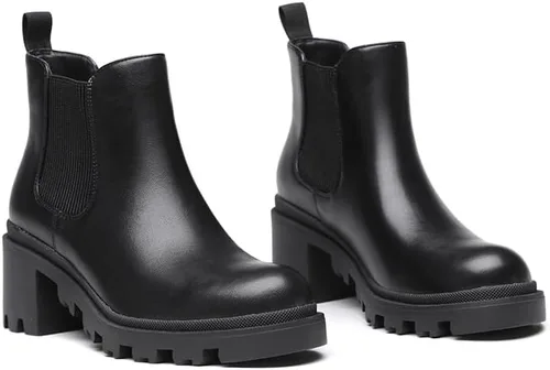 Miniatura 6 de DECARSDZ Women's Chunky Platform Boots Classic Ankle Booties Women Chelsea Boots