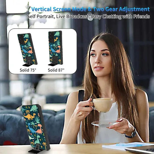 Miniatura 354 de Funda para Samsung Galaxy S22 Ultra 5G, Galaxy S22 Ultra con cubierta de cámara deslizante, funda resistente de doble capa con función atril Black