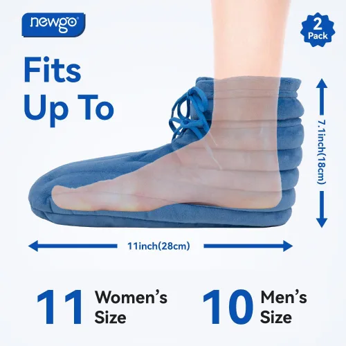 Miniatura 5 de Botines para microondas para pies fríos, calentador de pies calentado por microondas para fascitis plantar, artritis y alivio del dolor de Aquiles