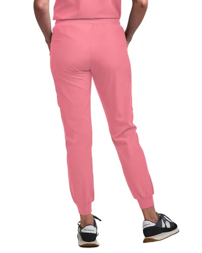 Miniatura 66 de Green Town Conjunto de ropa quirúrgica para mujer, pantalón deportivo y parte superior con cuello en V, 5 bolsillos, cintura de yoga, uniforme