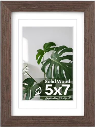 Miniatura 38 de Egofine - Portarretratos de 4 x 6 pulgadas, de madera maciza con plexiglás, para fotos de 3.5 x 5 con paspartú o de 4 x 6 sin paspartú, para colocar