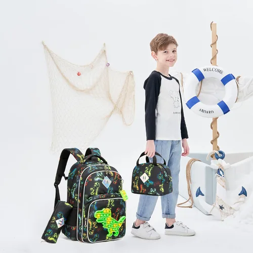 Miniatura 6 de Mochila para niñas de primaria preescolar para niños de la lonchera para la escuela