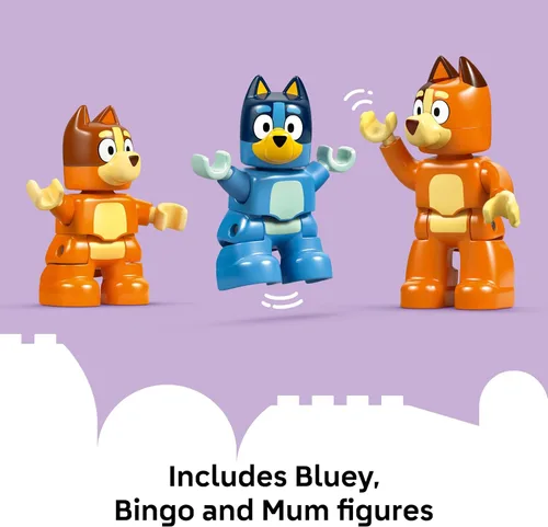 Miniatura 6 de LEGO DUPLO Bluey: Casa Familiar de Bluey con Juego de Memoria - Juguete para Niños Pequeños de 3+ Años - Set de Juego de Memoria Incluye Figura