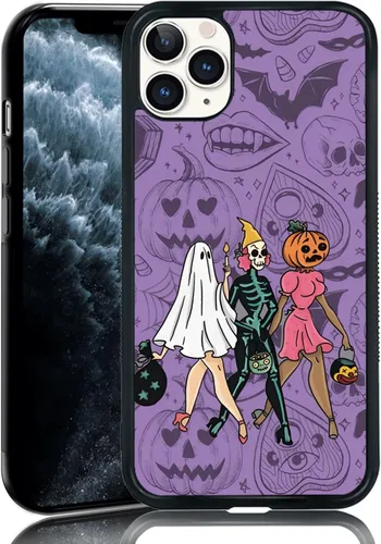 Miniatura 23 de Funda de teléfono de Halloween para mujer, diseño de fantasma, para iPhone 11, TPU a prueba de golpes, funda protectora para iPhone, globo ocular