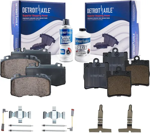 Miniatura 123 de Detroit Axle - Pastillas de Freno Delantero para Nissan Altima Maxima Sentra 350Z Cube Juke Versa INFINITI G20 G35 I30 I35 Suzuki SX4, Pastillas