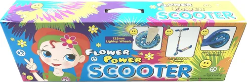 Miniatura 6 de Titan Flower Power Princess - Patinete plegable de aluminio para niñas con ruedas con luz LED (edad 5 + años), color azul Patinete Princesa Azul