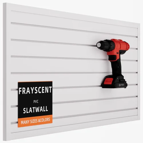 Miniatura 10 de FRAYSCENT Paneles de pared de listones, sistemas de almacenamiento de pared de listones, paneles de pared de pizarra, organizador de herramientas