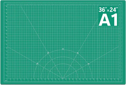 Miniatura 13 de DIYSELF Alfombrilla de corte de 8 x 6 pulgadas, alfombrilla de corte autorreparable, alfombrillas de corte rotativas A5 para manualidades, proyectos
