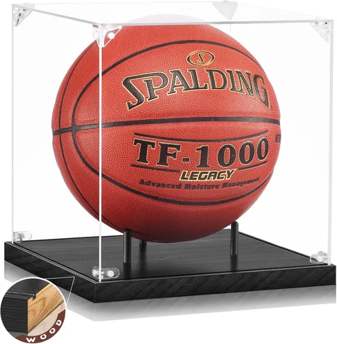 Miniatura 13 de JupDec - Caja de exhibición para guante de boxeo, vitrina de acrílico transparente con base de madera y tabla para un guante, de tamaño completo