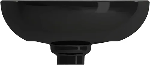 Miniatura 6 de BOCCHI Etna Vessel Arcilla refractaria 23.25 pulgadas con tapa de drenaje a juego en negro