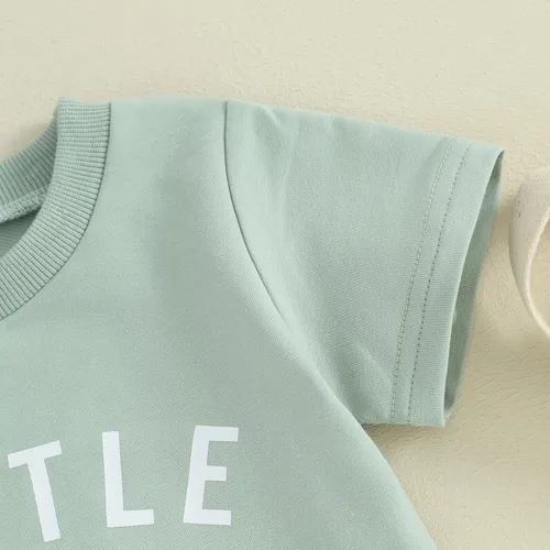 Miniatura 33 de Conjunto de camiseta de manga corta para bebé niño y niña, camiseta de manga corta, pantalones cortos casuales, ropa para recién nacidos, 6, 12, 18