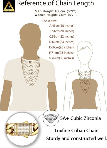 Miniatura 7 de Cadena de eslabones cubanos Miami de 10/12mm, chapado en oro real de 14 quilates, collar de acero inoxidable de alta calidad, joyería hip-hop