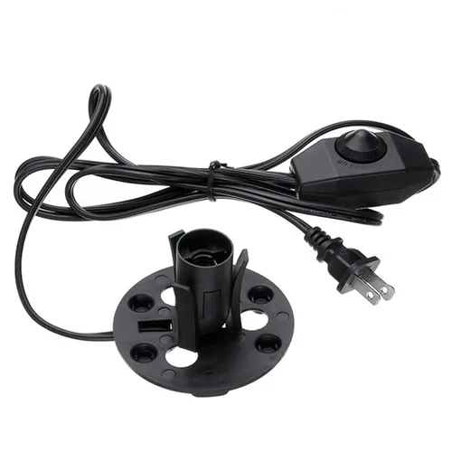Miniatura 2 de Cable de lámpara de sal del Himalaya, base de repuesto original, cable de 6 pies con atenuador, conjunto de base E12, listado UL (SPT-1, 1 unidad)