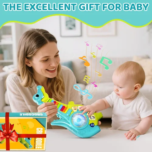 Miniatura 5 de Marstone Juguetes para Niños Pequeños de 1 Año de Edad Regalo para Niño: Juguetes Musicales para Bebé Niña de 12-18 Meses, Piano Guitarra Educativo