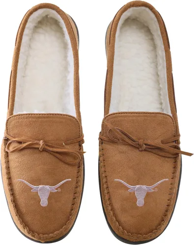 Miniatura 26 de FOCO NCAA NCAA - Pantuflas tipo mocasín con logotipo de equipo universitario para hombre
