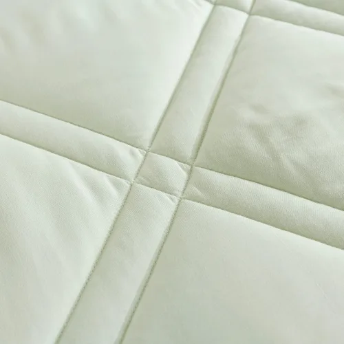 Miniatura 3 de Feather and Loom - Edredón alternativo de plumón con doble puntada de diamante para todas las estaciones, funda de microfibra suave y de fácil