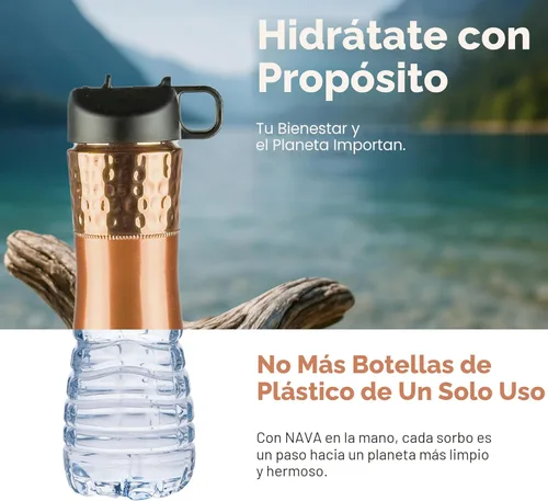 Miniatura 8 de Botella de agua de cobre puro para agua potable con pajita y tapa deportiva 33.5oz / 950ml Botella de cobre ayurvédica para beneficios de salud