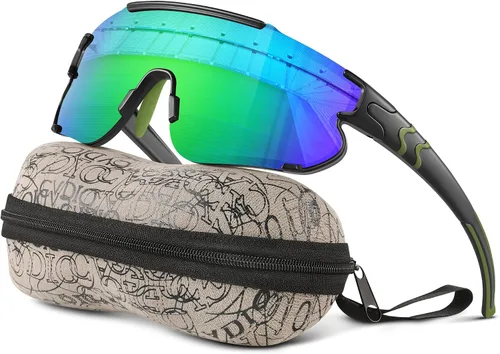 Miniatura 14 de Gafas de sol polarizadas de béisbol para niños: gafas de sol deportivas para niños y niñas de 3 a 12 años, lentes de sol para ciclismo y correr
