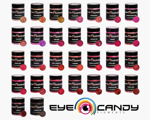 Miniatura 3 de Eye Candy Polvo de pigmento de mica premium Adzuki-IRO rojo (50 G), multiusos, aditivo para artes y manualidades, epoxi, arte de resina, esmalte
