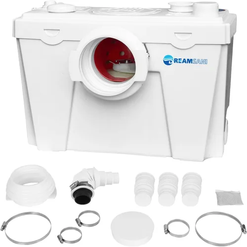 Miniatura 2 de Bomba maceradora de 500 W para macerar la bomba de alcantarillado del inodoro con 4 entradas de agua aguas residuales domésticas baño fregadero