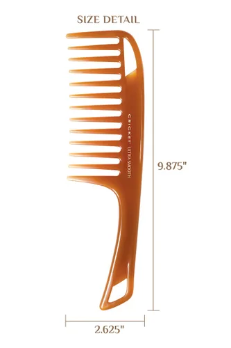 Miniatura 5 de Peine desembarazador ultra suave Cricket para cabello mojado, seco, largo y grueso. Anti-friz. Peine de ducha para desenredar con aceites de argán