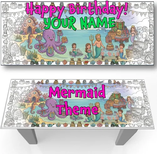 Miniatura 10 de Young N Refined Página de colorear personalizada para fiesta de cumpleaños con nombre personalizado (72 x 30 pulgadas)