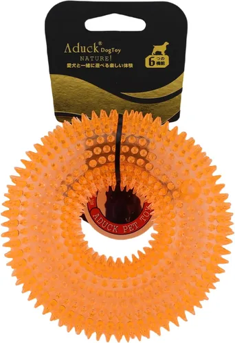 Miniatura 11 de ADUCK Juguetes masticables chirriantes para perros masticadores agresivos, limpieza de dientes para perros pequeños, medianos y grandes, juguete