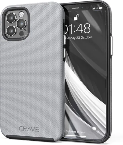 Miniatura 8 de Crave Funda para iPhone 12, iPhone 12 Pro, funda de protección dual para iPhone 12/12 Pro (6.1 pulgadas), color verde bosque
