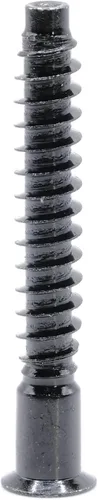 Miniatura 6 de ReplacementScrews Tornillos de montaje negros compatibles con IKEA Part 100219/100214 (IDANAS, HEMNES, Ivar) – Confirmat de rosca gruesa
