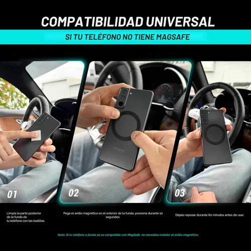 Miniatura 8 de CARMOUNT Clutch-X™ Black - Soporte de teléfono con ventosa para iPhone con ventosa para iPhone, soporte de teléfono de ventana para viajes, soporte