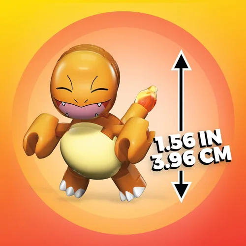 Miniatura 4 de Mega Construx GFC88 - Figura de Pokemon Charmander, multicolor