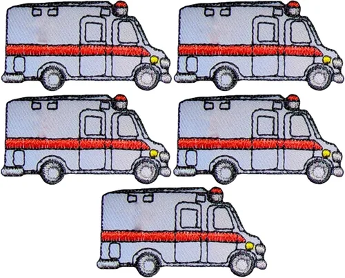 Juego de 5 unidades pequeñas de mini ambulancia de coche de hospital de emergencia paramédicos de rescate EMT Vehículos EMT de dibujos animados para